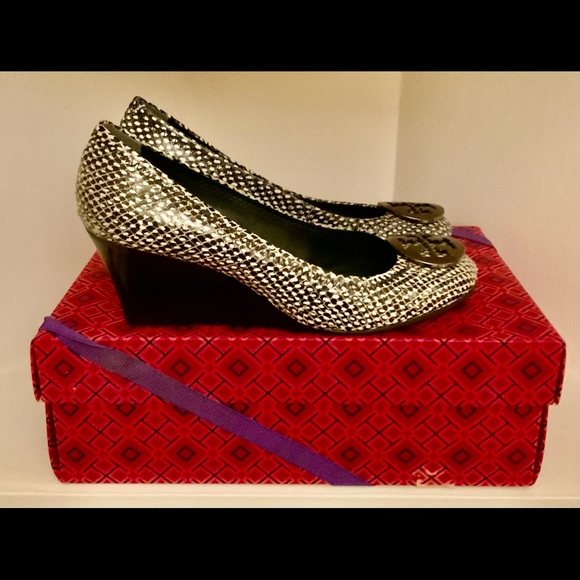 Tory Burch Shoes - Tory Burch Sally Polka Dot Wedge Shoes